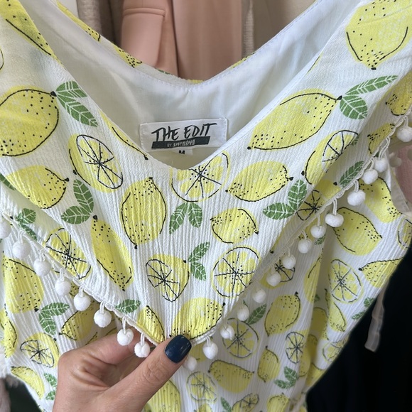Lemon print romper - Picture 3 of 5